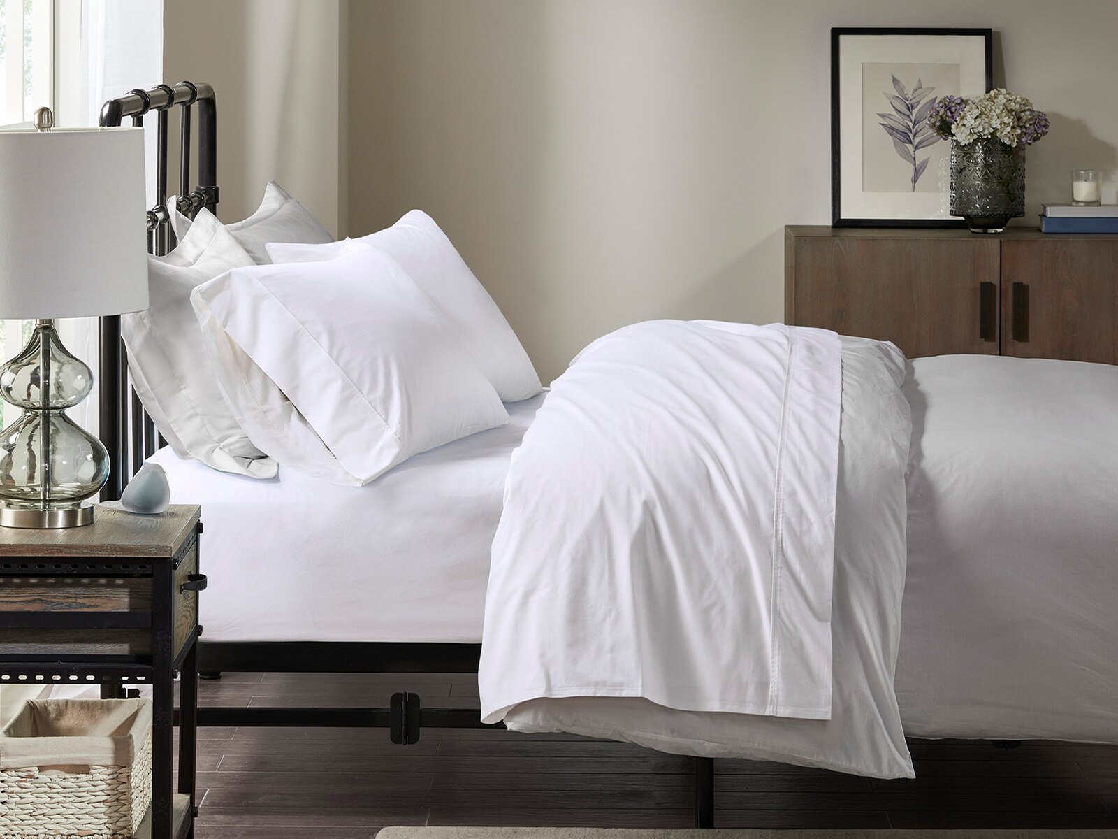 Peached Percale Cotton Sheet Set